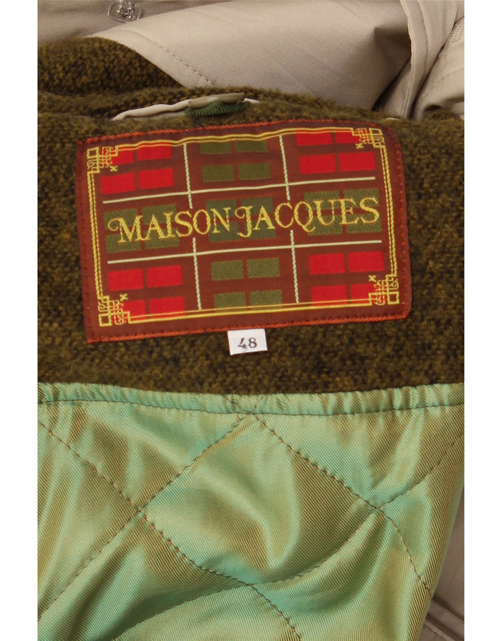 Maison Jacques Mens Overcoat IT 48 Medium Beige