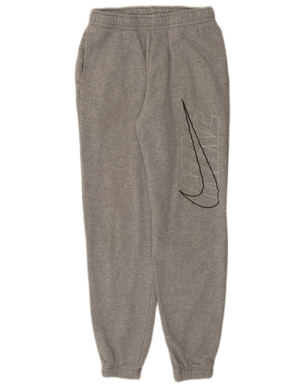Nike Mens Graphic Tracksuit Trousers Joggers Small Grey Flecked Cotton