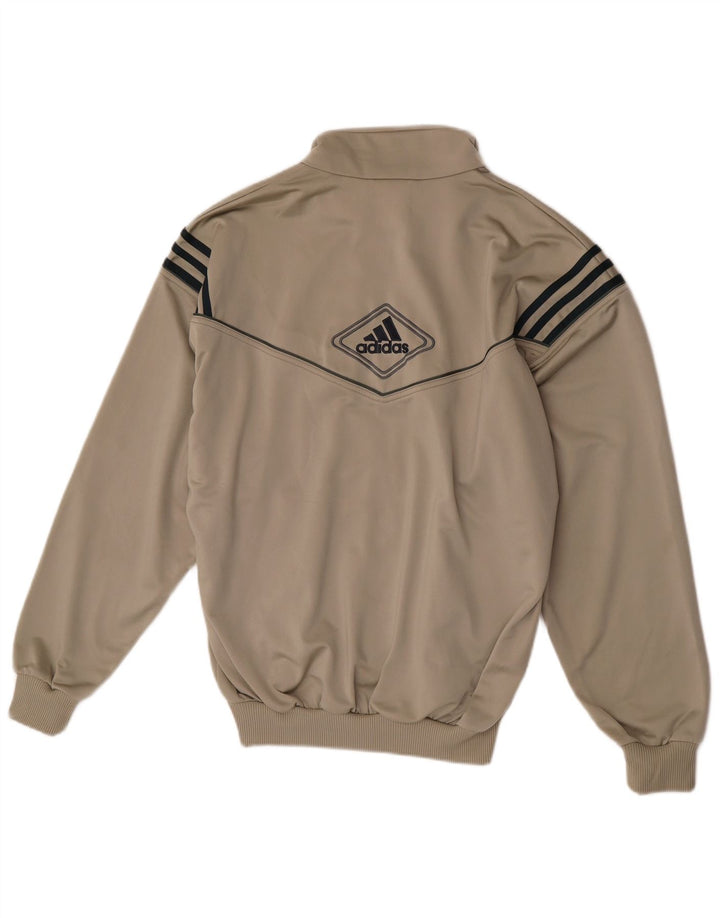 Adidas Mens Tracksuit Top Jacket UK 38/40 Medium Grey Colourblock Polyester