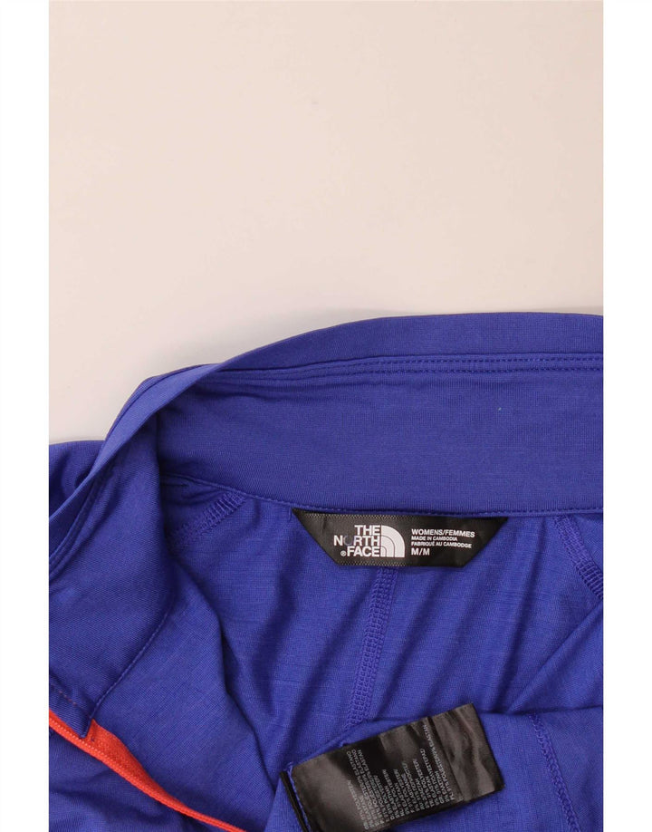 The North Face Womens Zip Neck Pullover Tracksuit Top UK 12 Medium Blue
