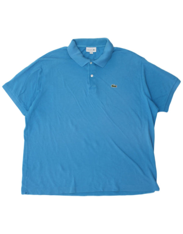 Lacoste Mens Classic Fit Polo Shirt Size 8 3XL Blue Cotton