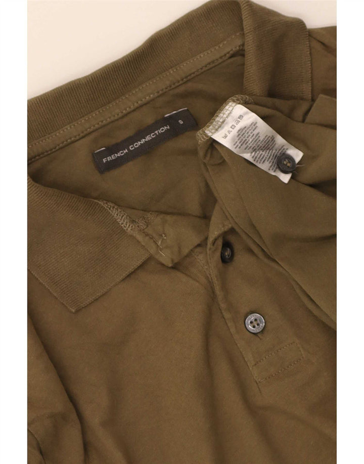 French Connection Mens Padded Jacket Small Khaki Cotton