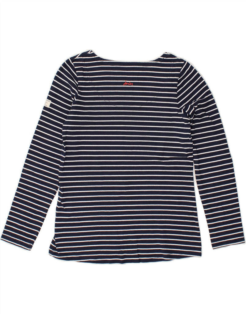 JOULES Womens Top Long Sleeve UK 10 Small Navy Blue Striped | Vintage Joules | Thrift | Second-Hand Joules | Used Clothing | Messina Hembry 