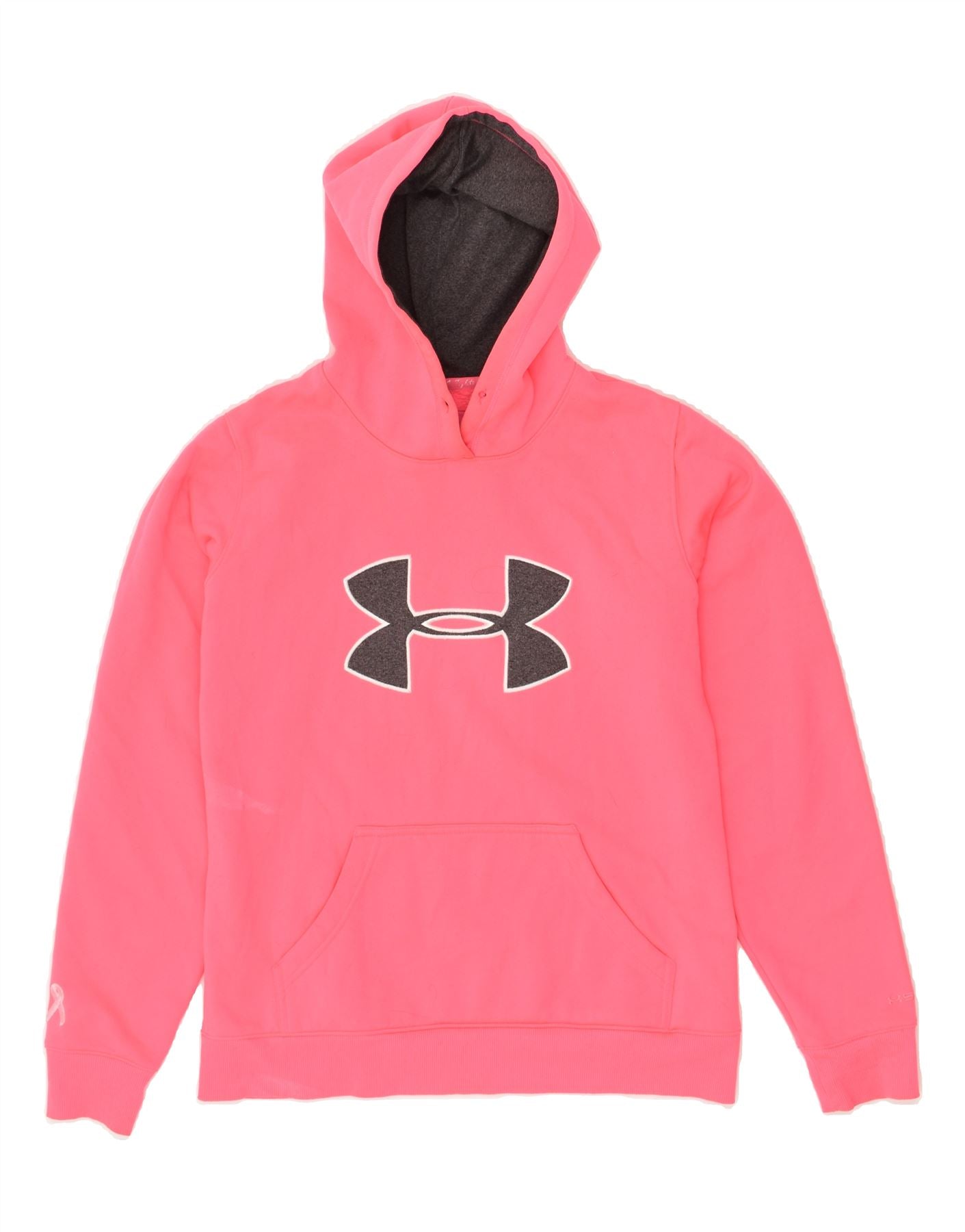 Under armour pink on sale zip up hoodie