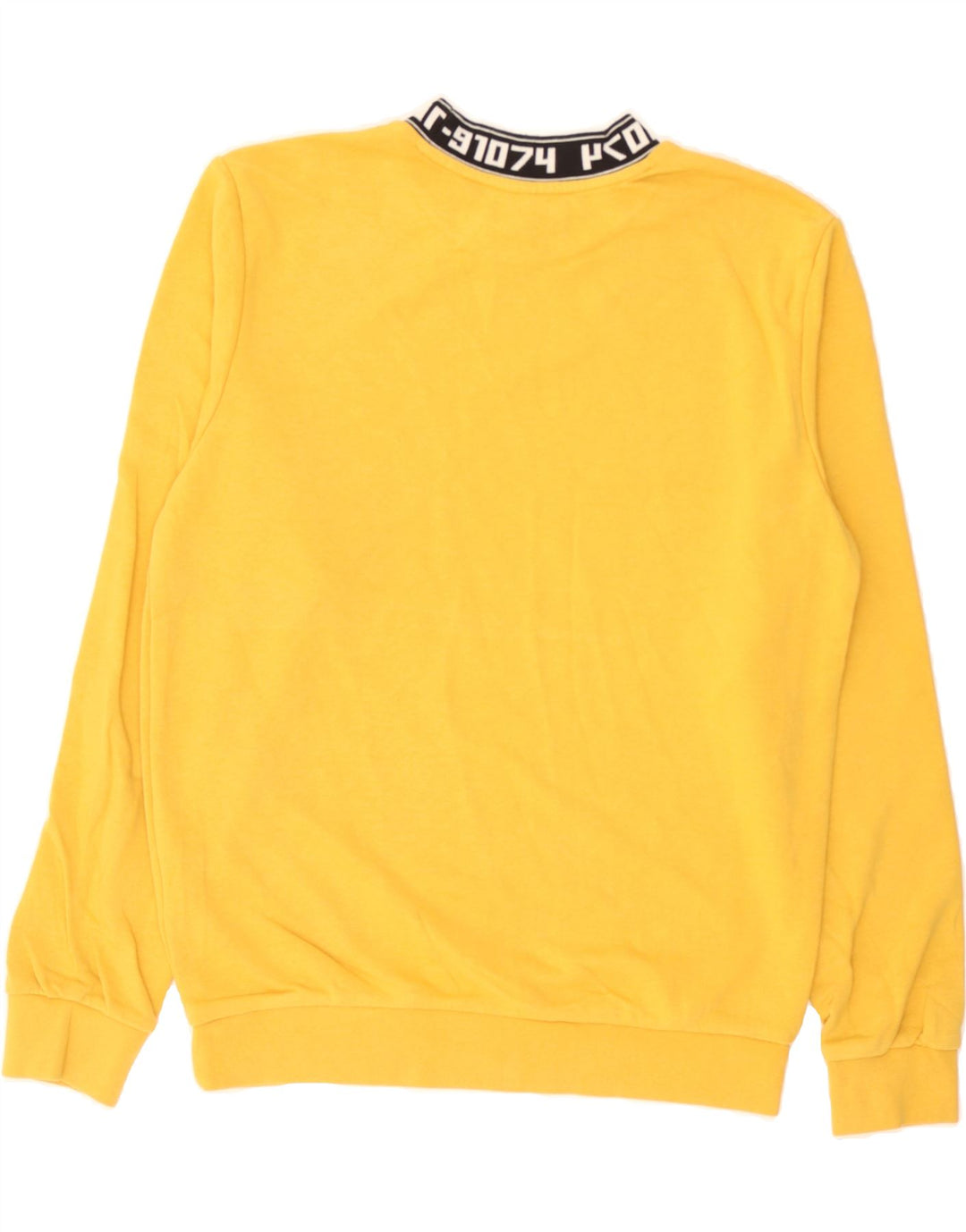 PUMA Mens Graphic Sweatshirt Jumper Small Yellow Cotton Vintage Puma and Second-Hand Puma from Messina Hembry 