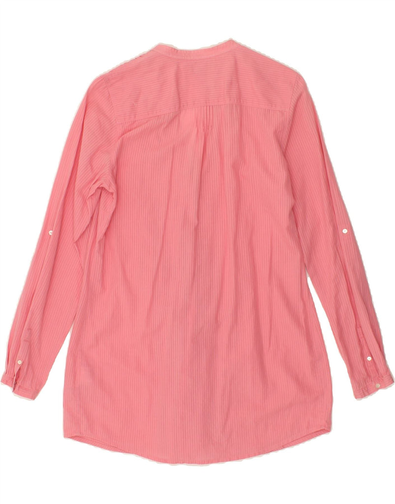 TOMMY HILFIGER Womens Long Sleeve Shirt Dress UK 8 Small Pink Striped Vintage Tommy Hilfiger and Second-Hand Tommy Hilfiger from Messina Hembry 