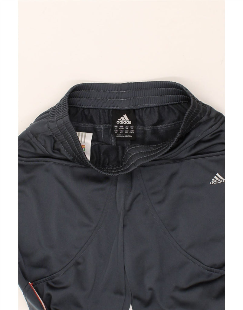 ADIDAS Boys Tracksuit Trousers 9-10 Years Grey Polyester | Vintage Adidas | Thrift | Second-Hand Adidas | Used Clothing | Messina Hembry 