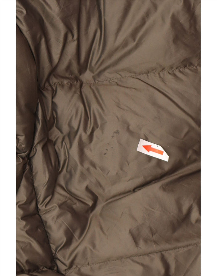 Jack Wills Womens Hooded Padded Coat UK 14 Large Khaki Polyester