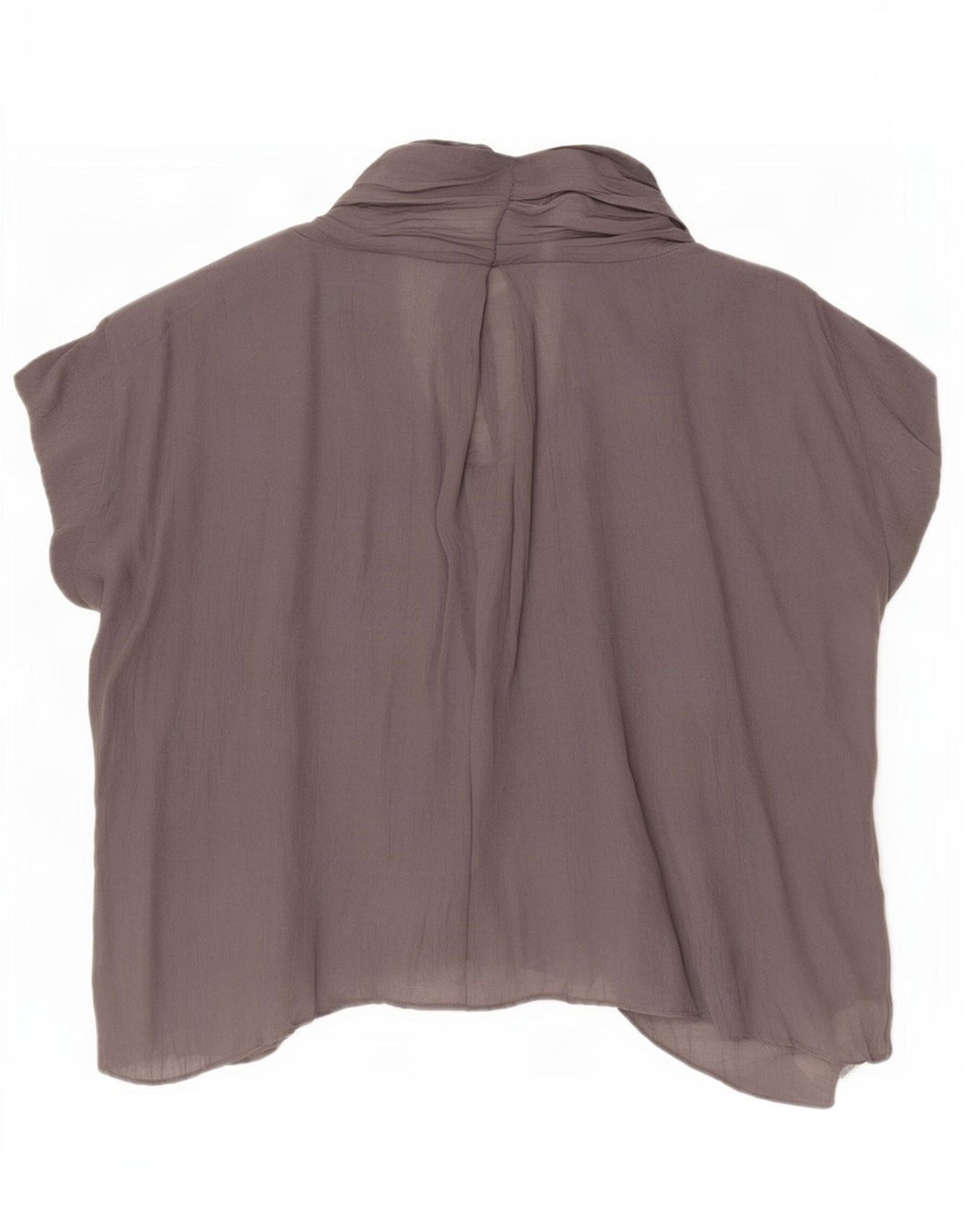 Calvin Klein Jeans Womens See Through Oversized Blouse Top UK 10 Small Grey