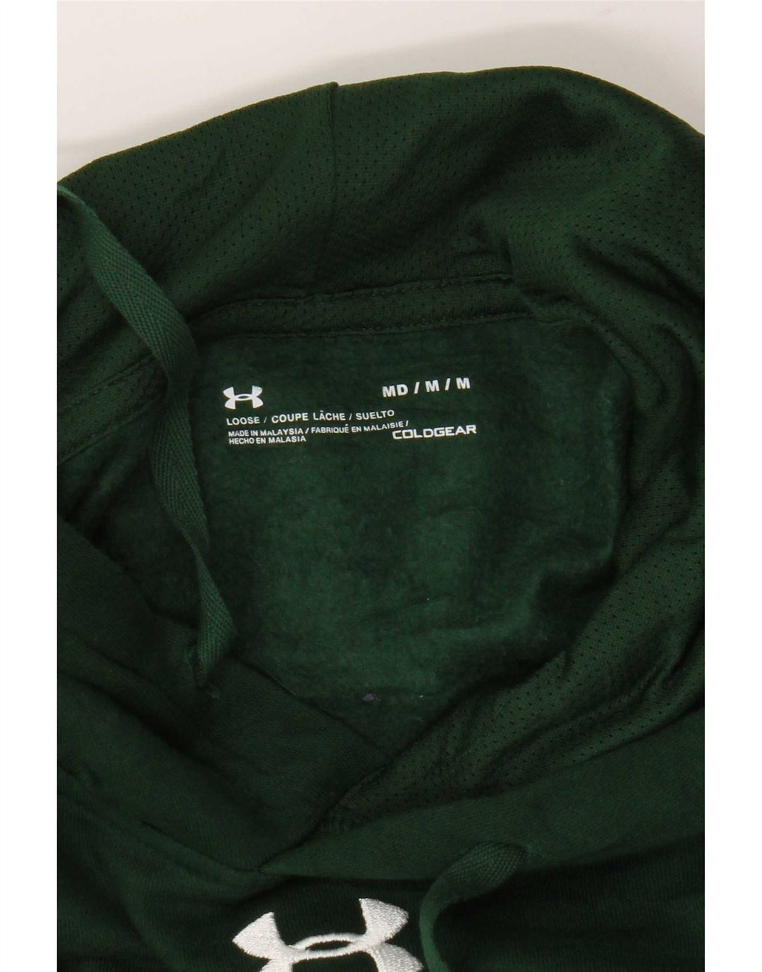 Under Armour Mens Graphic Hoodie Jumper Medium Green