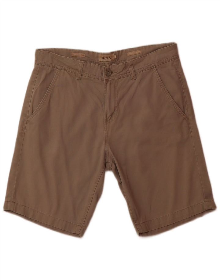 DACK'S Mens Regular Fit Chino Shorts IT 46 Small W32  Grey Cotton