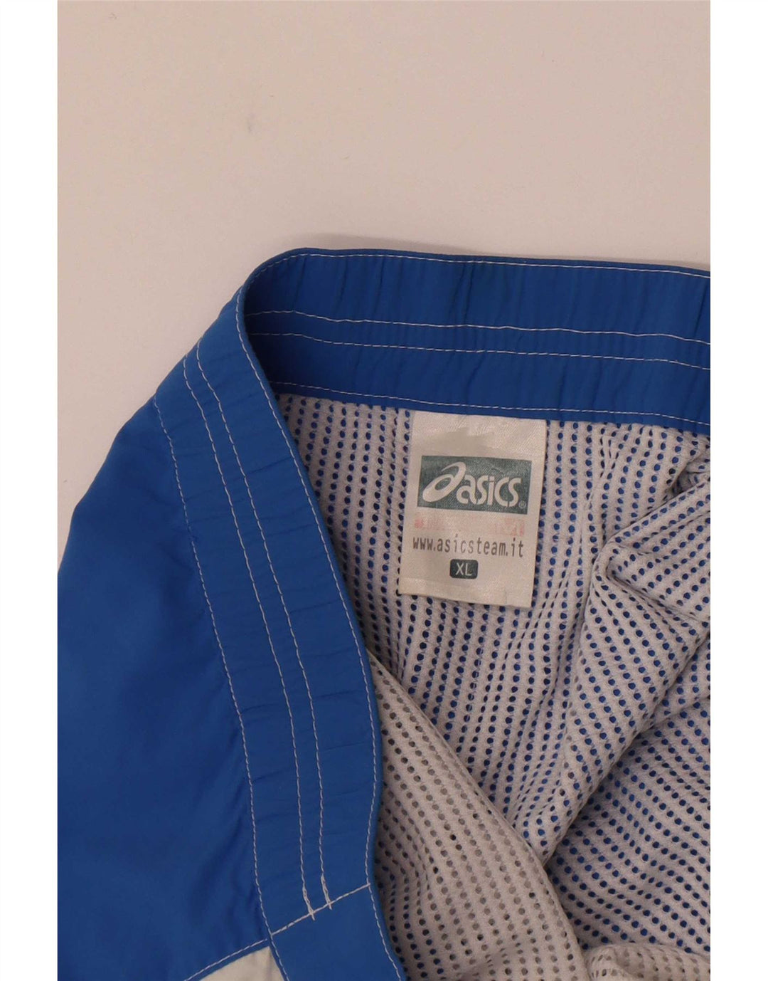 Asics Mens Graphic Chino Shorts XL W36 Blue Colourblock Polyamide