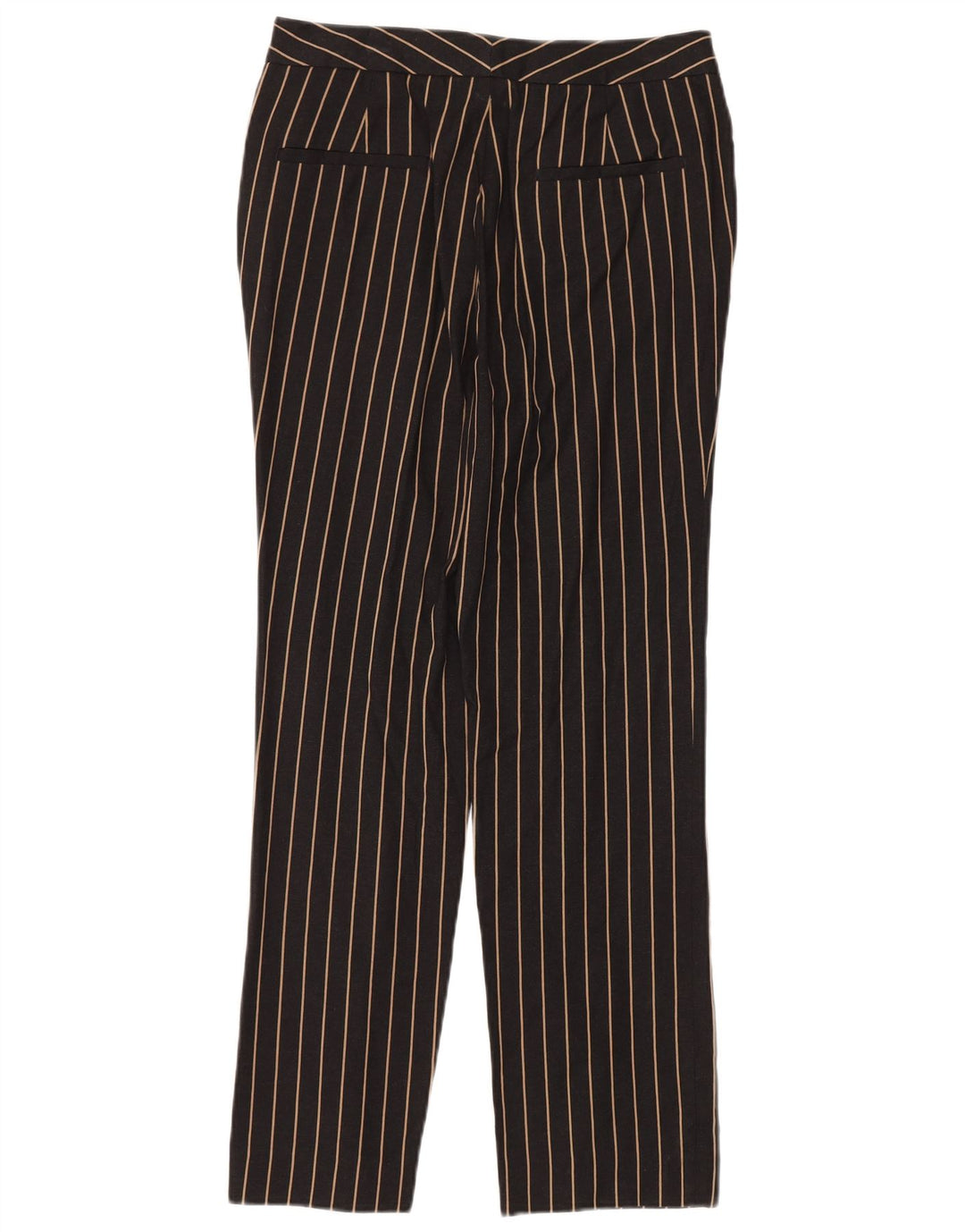 MASSIMO DUTTI Womens High Waist Chino Trousers EU 38 Small W28 L28 Black