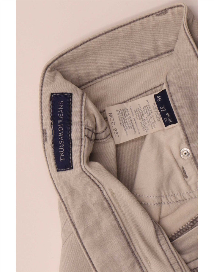 Trussardi Womens Slim Jeans W30 L30 Grey Cotton
