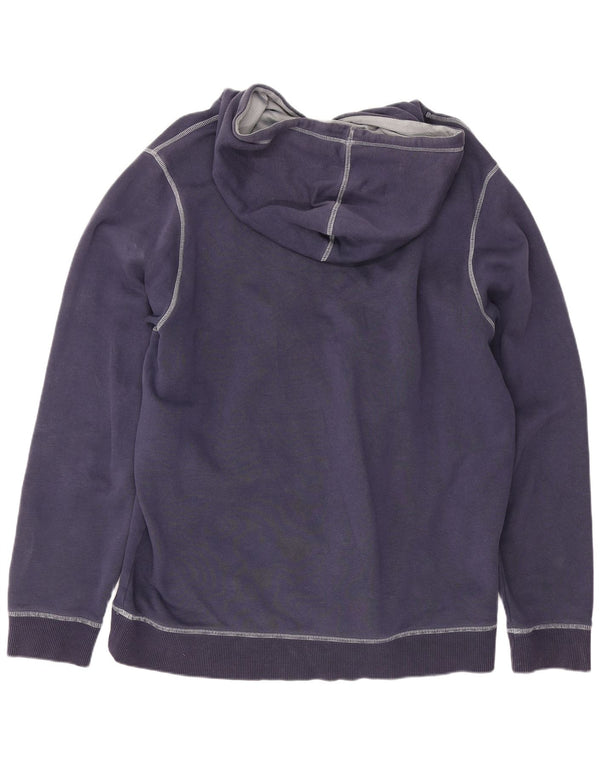 Under Armour Mens Hoodie Jumper Large Navy Blue Cotton