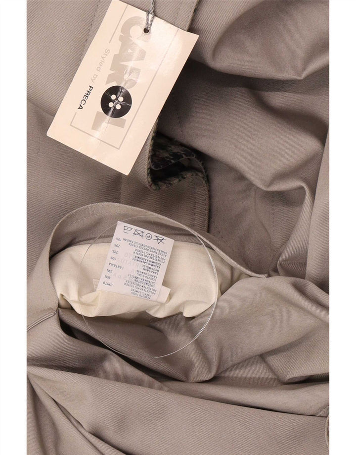 Carol Womens Reversible Overcoat IT 48 XL Grey Polyester