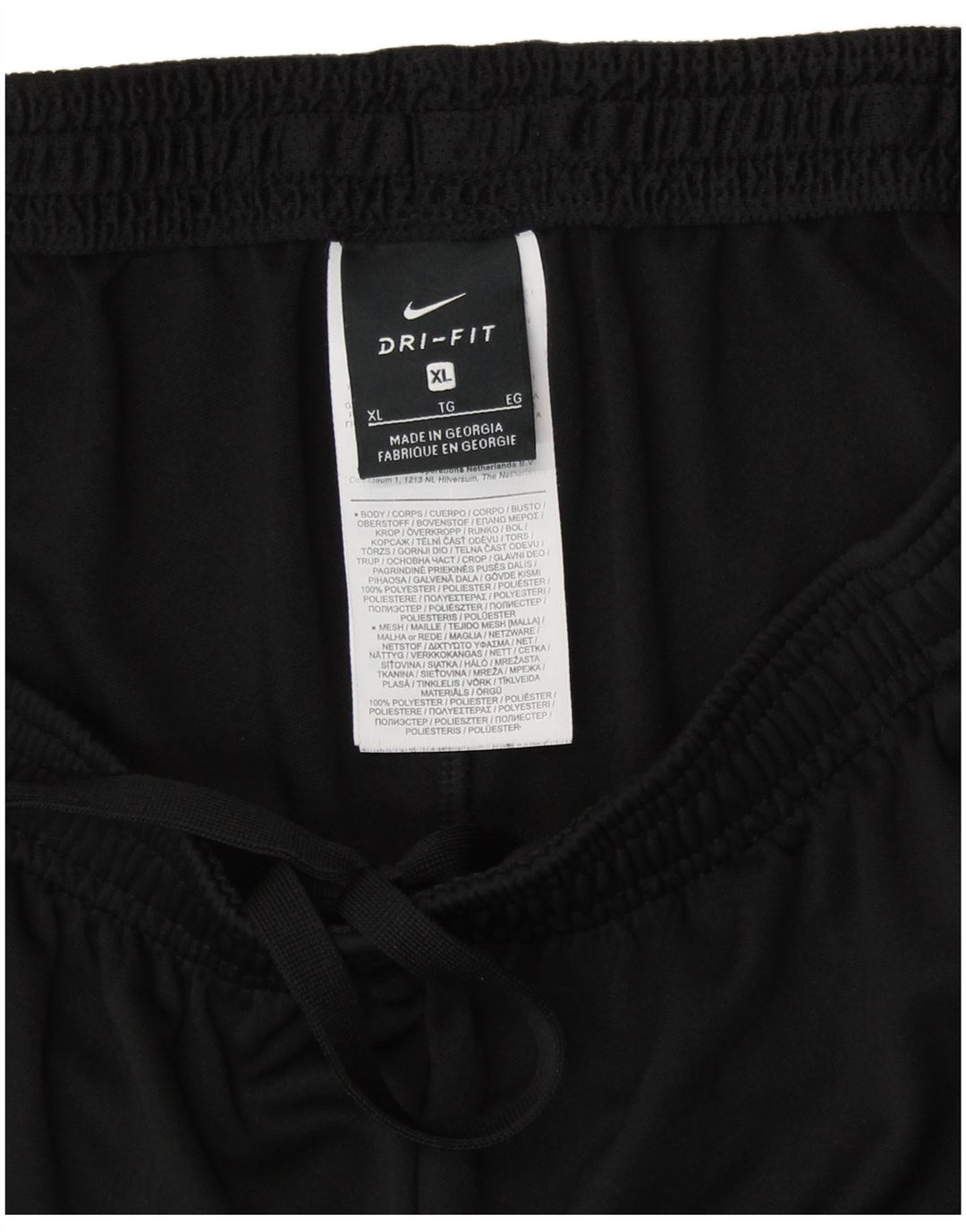 NIKE Womens Dri Fit Tracksuit Trousers UK 18 XL  Black Polyester