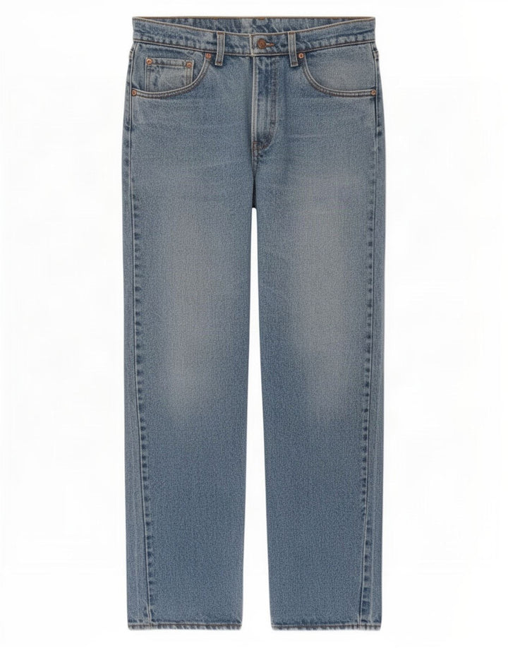 Levi's Mens 565 Straight Jeans W34 L32 Blue Cotton