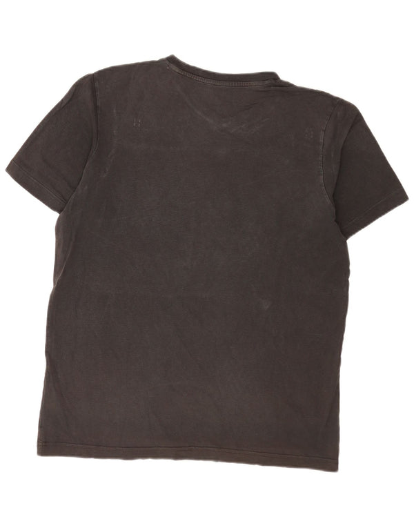 Adidas Mens Graphic T-Shirt Top Medium Black Cotton