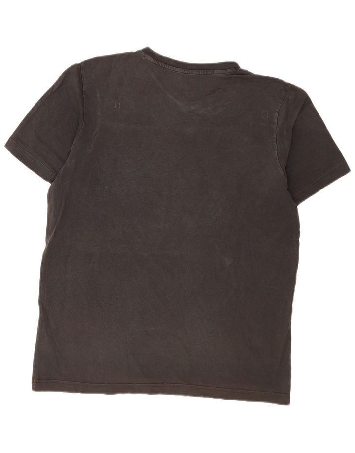 Adidas Mens Graphic T-Shirt Top Medium Black Cotton