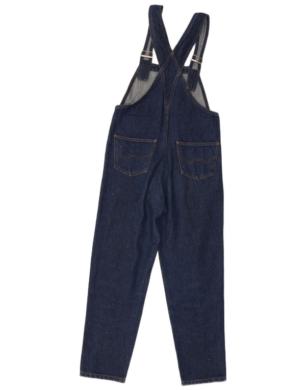 Benetton Girls Dungarees Slim Jeans 9-10 Years W28 L26 Navy Blue Cotton