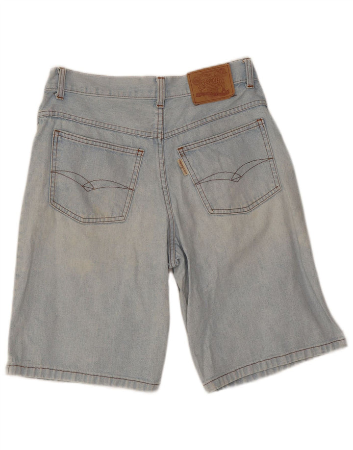 Vintage Mens Distressed Denim Shorts IT 46 Small W28  Blue Cotton