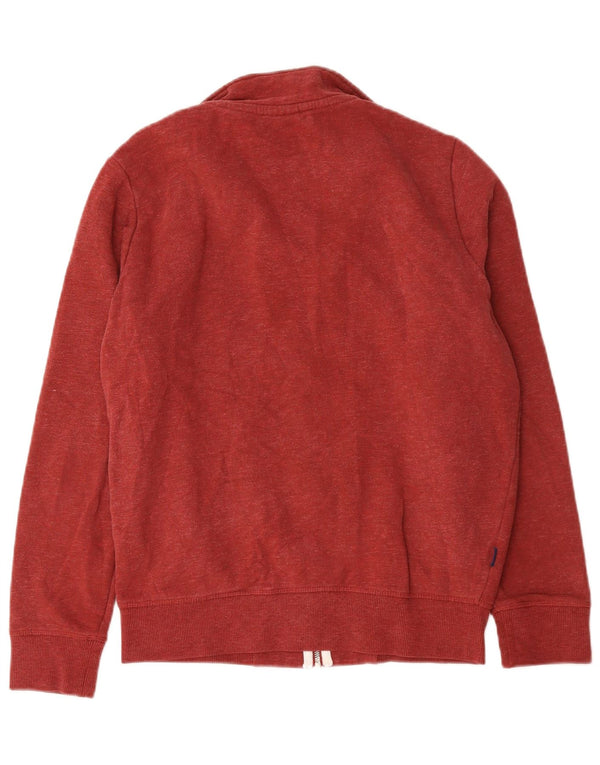 Superdry Mens Tracksuit Top Jacket Medium Red Cotton