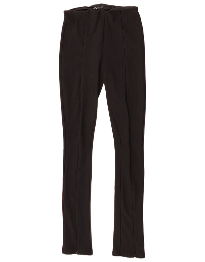 Zara Womens Leggings Small Black Polyester