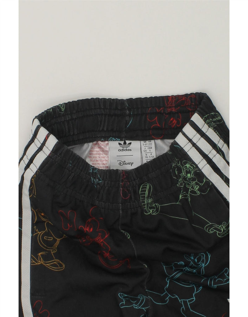 ADIDAS Girls Disney Graphic Tracksuit Trousers Joggers 5-6 Years Black | Vintage Adidas | Thrift | Second-Hand Adidas | Used Clothing | Messina Hembry 