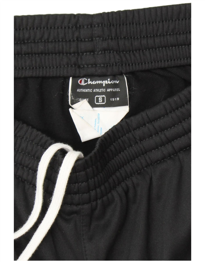 CHAMPION Mens Tracksuit Trousers Small  Black Polyester