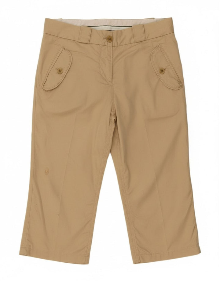 TIMBERLAND Womens Straight Capri Trousers EU 38 Medium W32 L16 Beige