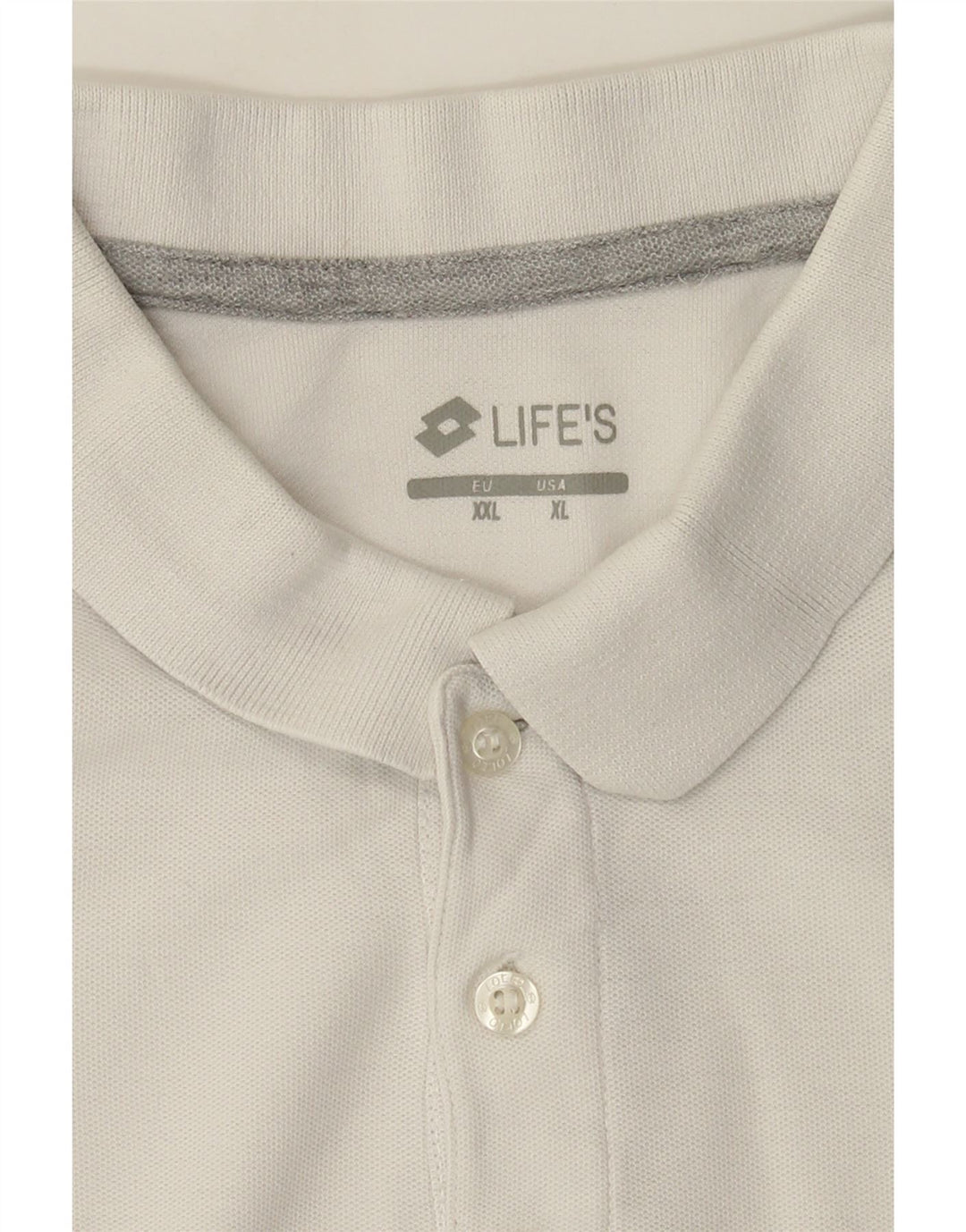 Lotto Mens Life's Polo Shirt XL White