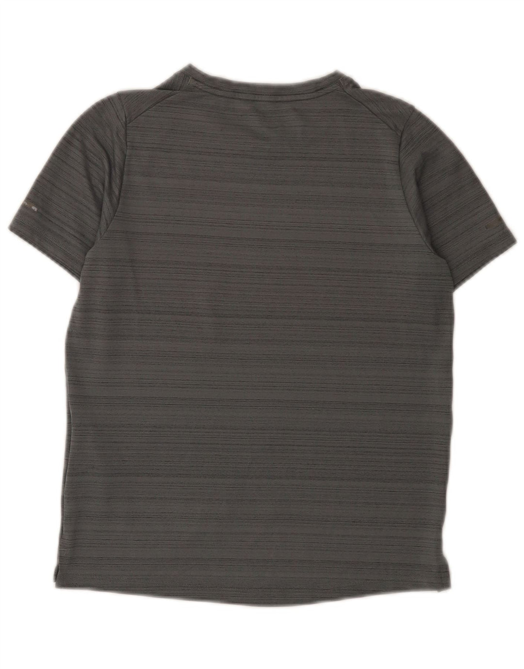 Nike Boys Dri Fit T-Shirt Top 10-11 Years Medium Grey Striped Polyester