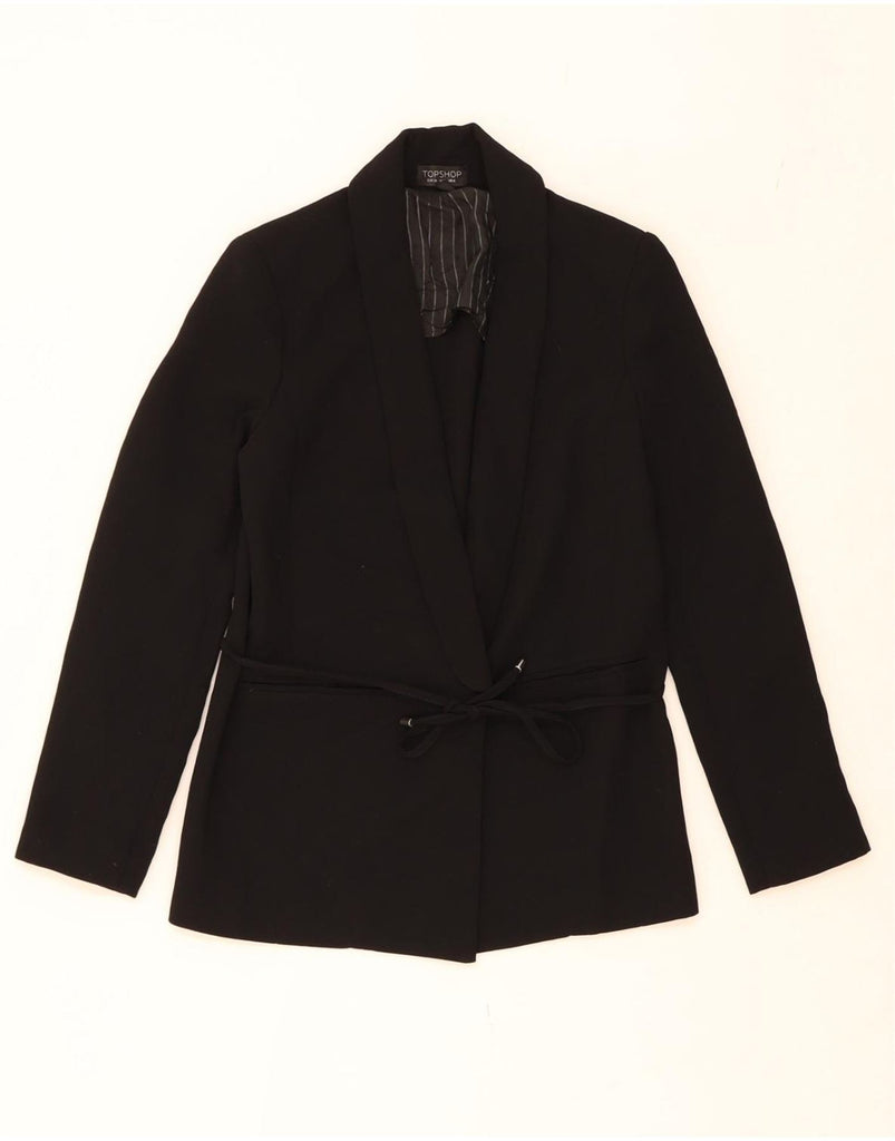 TOPSHOP Womens Blazer Jacket UK 6 XS  Black Viscose Vintage Topshop and Second-Hand Topshop from Messina Hembry 