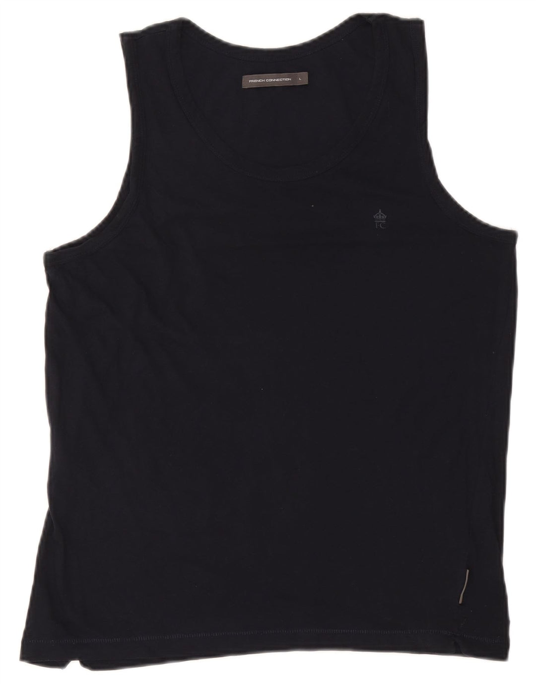 French Connection Womens Vest Top UK 14 Large Navy Blue