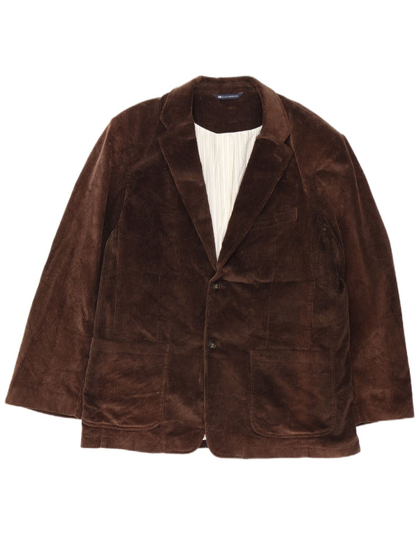 Marks & Spencer Mens Blue Harbour 2 Button Blazer Jacket UK 42 XL Brown