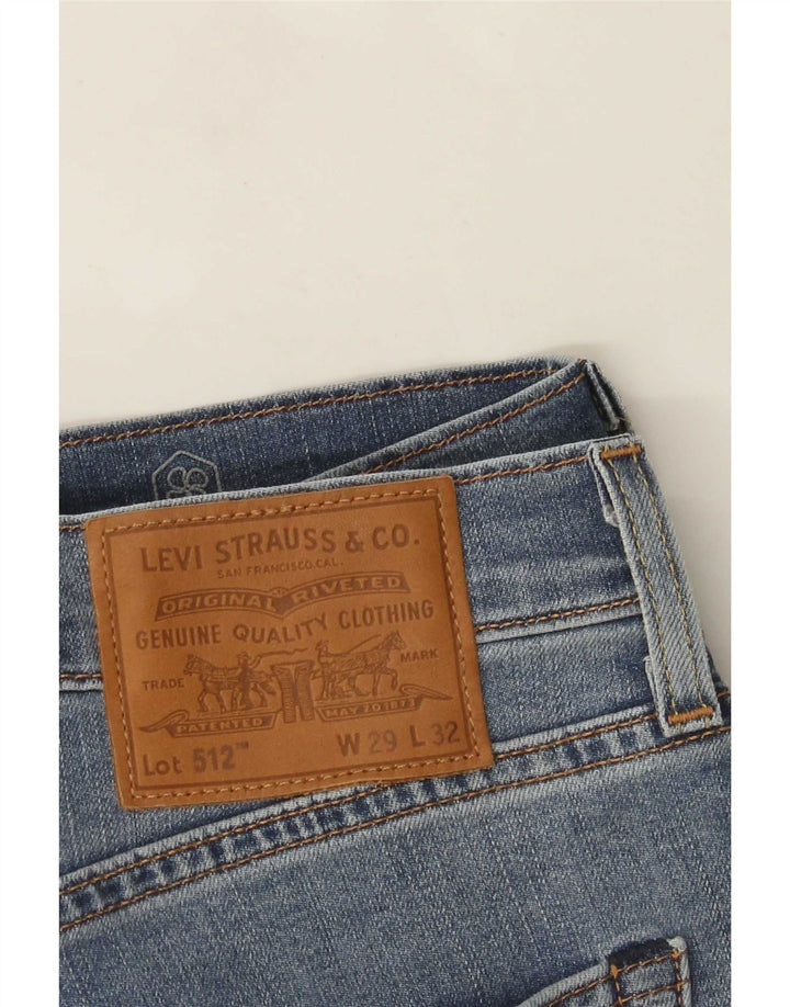 Levi's Mens 512 Slim Tapered Jeans W29 L32 Blue Cotton