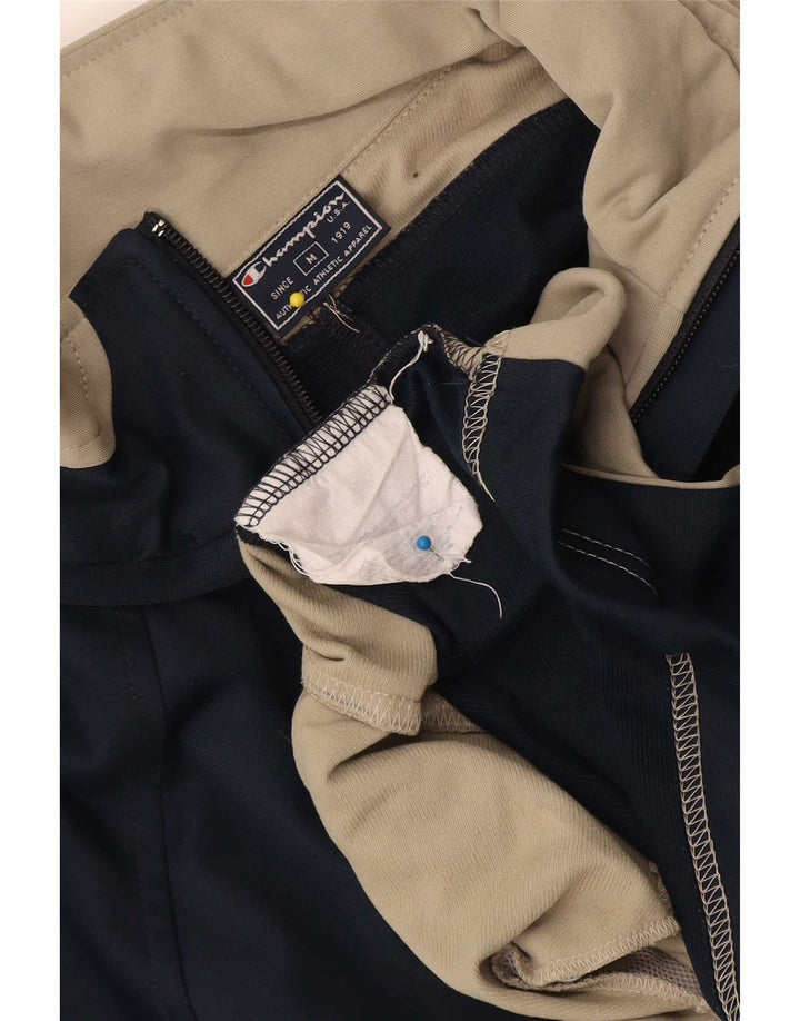 Champion Mens Graphic Tracksuit Top Jacket Medium Navy Blue Colourblock