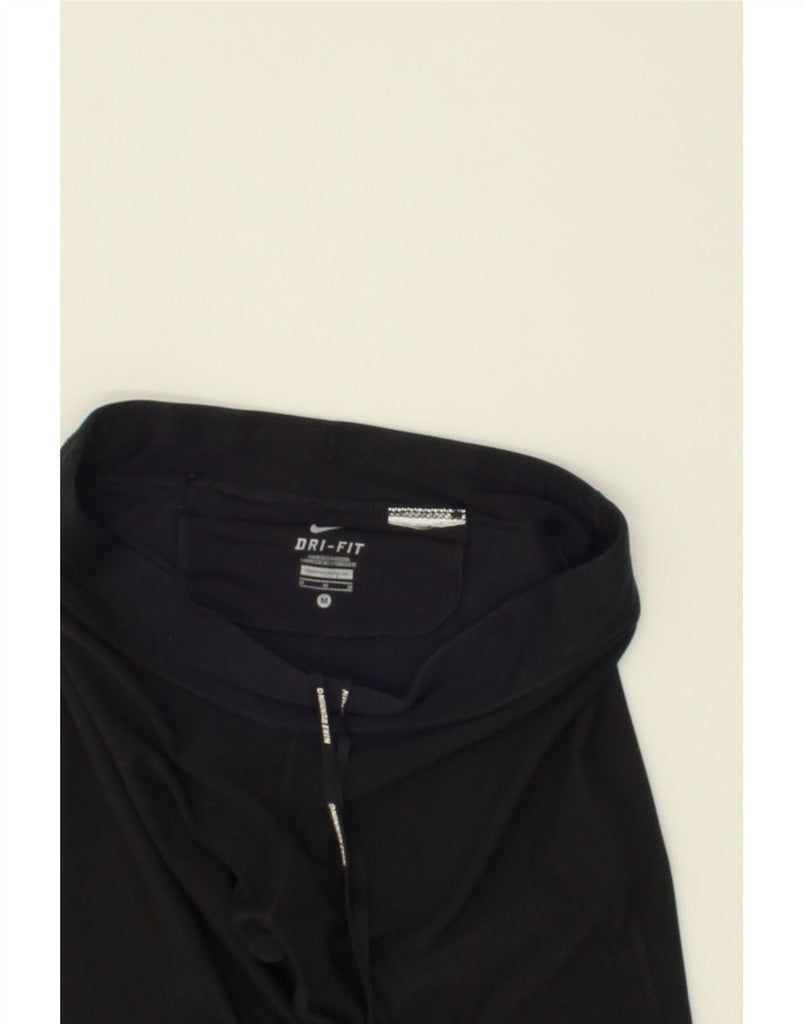 NIKE Womens Dri Fit Tracksuit Trousers UK 12 Medium Black | Vintage Nike | Thrift | Second-Hand Nike | Used Clothing | Messina Hembry 