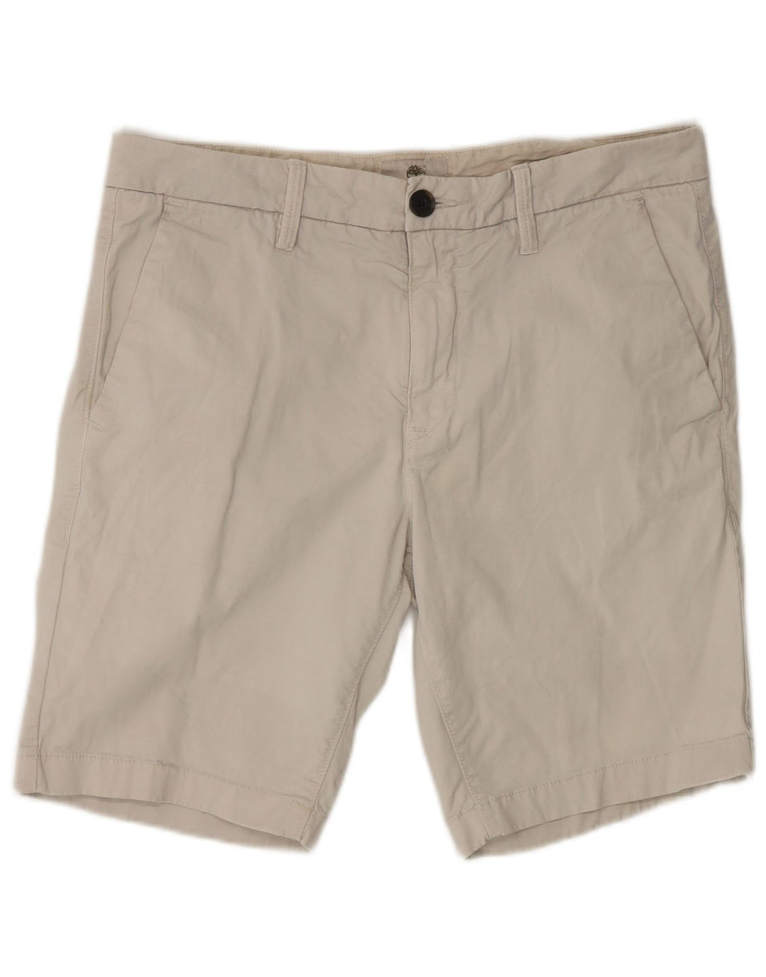 Timberland Mens Chino Shorts W33 Large Off White Cotton Classic