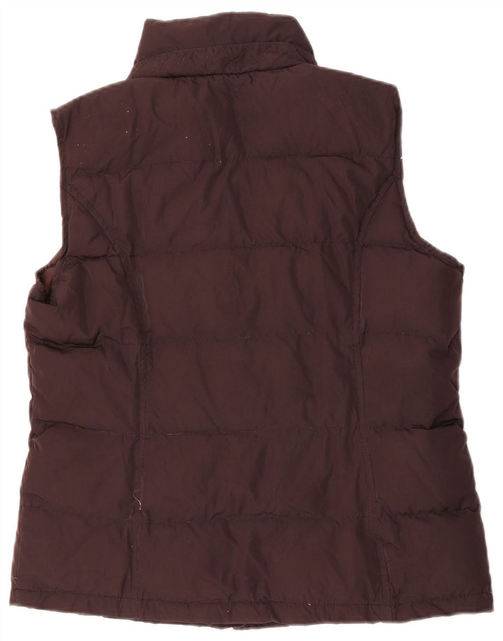 Tommy Hilfiger Womens Padded Gilet UK 14 Large Brown Polyester