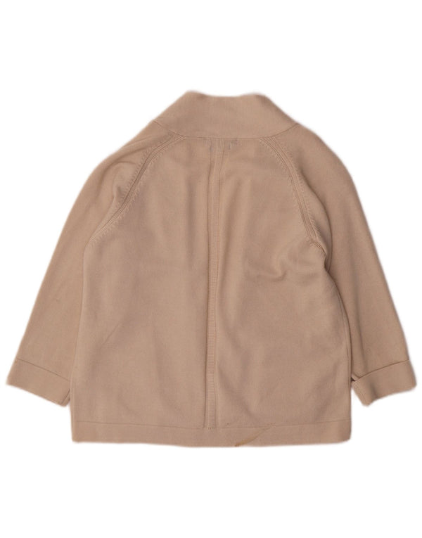 Marks & Spencer Womens Crop 3/4 Sleeve Cardigan Sweater UK 10 Small Beige