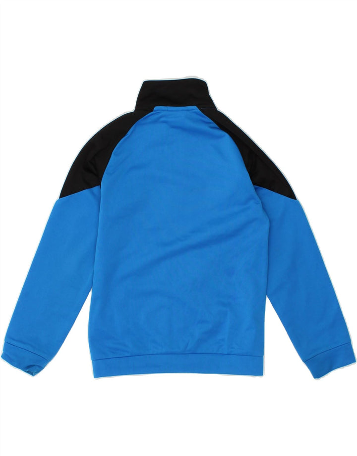 PUMA Boys Graphic Tracksuit Top Jacket 7-8 Years Blue Colourblock Vintage Puma and Second-Hand Puma from Messina Hembry 