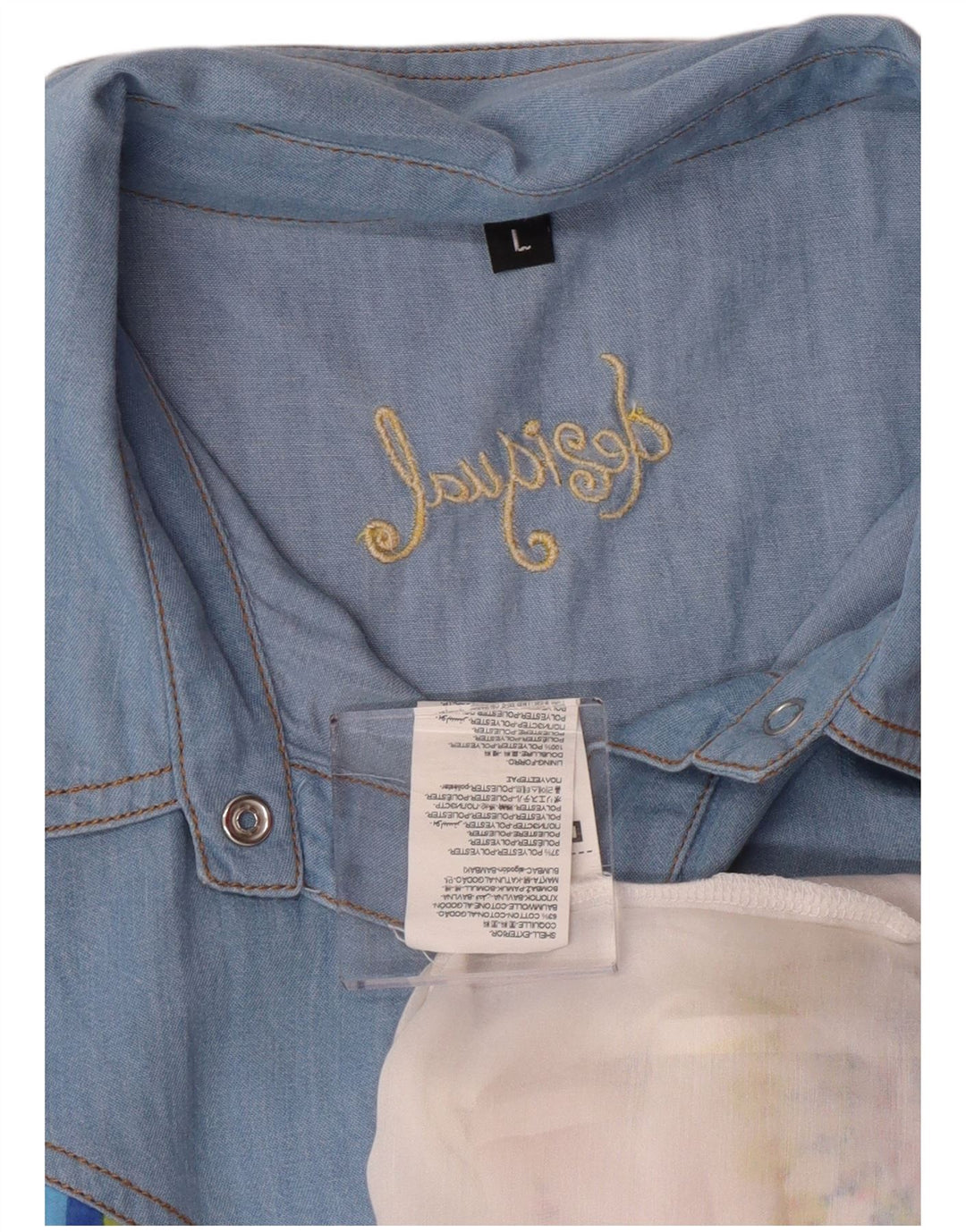 Desigual Womens Graphic Shirt Blouse UK 14 Large Multicoloured Floral