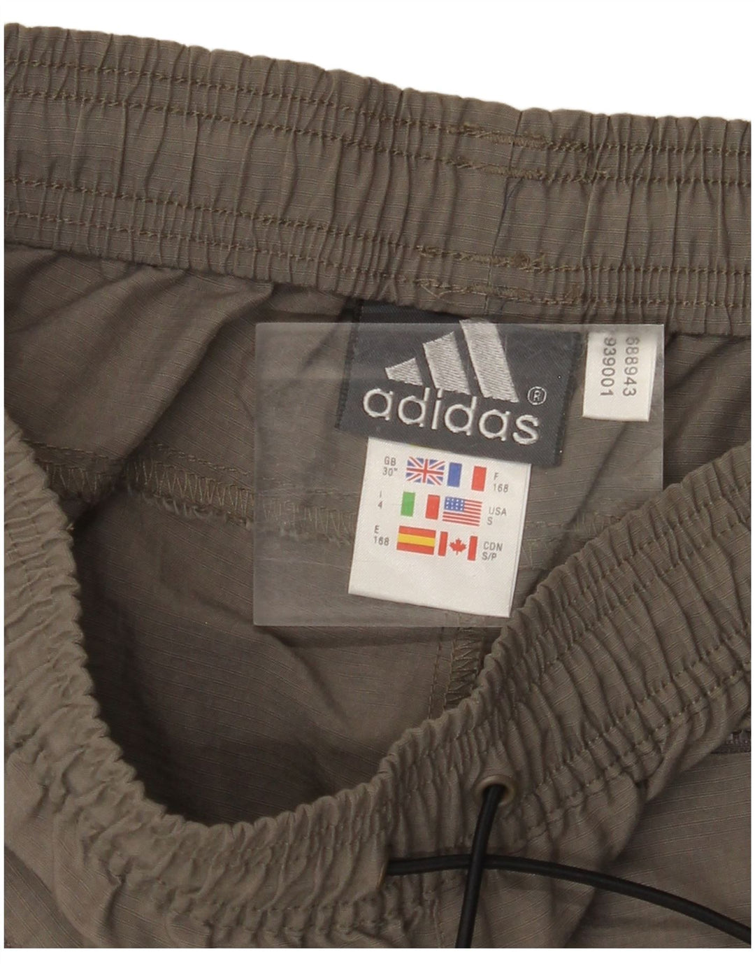 ADIDAS Mens Tracksuit Trousers Medium  Grey Polyamide