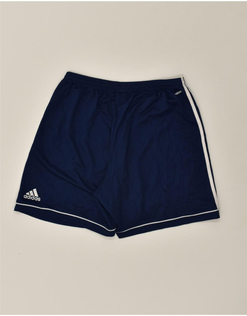 ADIDAS Mens Sport Shorts XL Navy Blue Polyester | Vintage Adidas | Thrift | Second-Hand Adidas | Used Clothing | Messina Hembry 