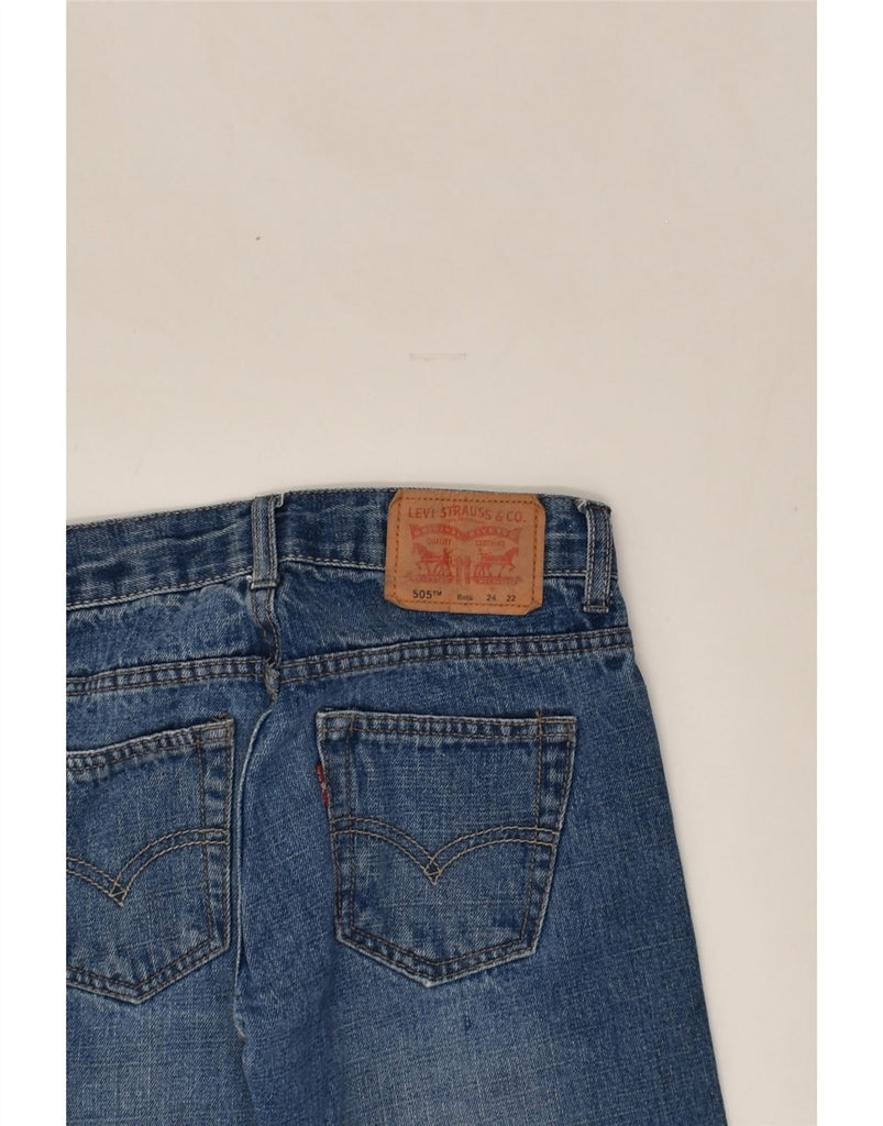 LEVI'S Boys 505 Straight Jeans 7-8 Years W24 L22  Blue Cotton | Vintage Levi's | Thrift | Second-Hand Levi's | Used Clothing | Messina Hembry 