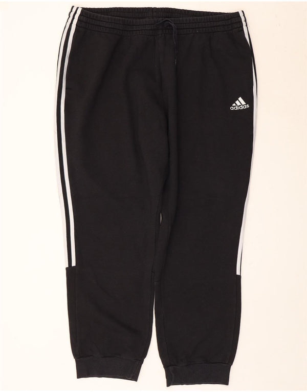 Adidas Mens Tracksuit Trousers Joggers 2XL  Black Cotton