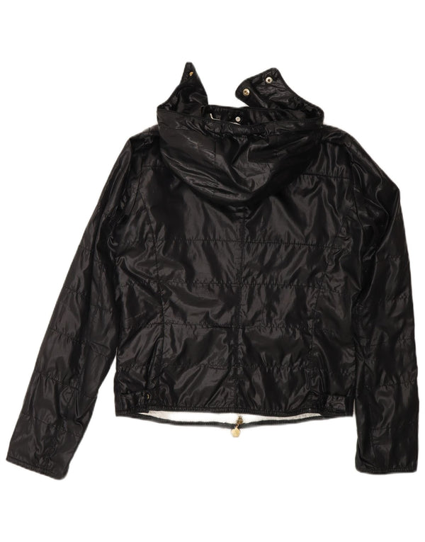 Moncler Womens Hooded Windbreaker Jacket Size 1 Small Black