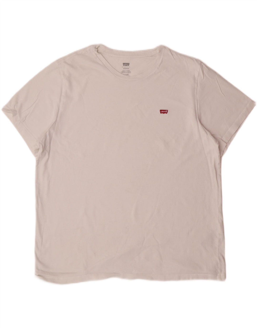 LEVI'S Mens Standard Fit T-Shirt Top XL White Cotton
